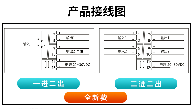 MIK-401Y信號隔離器產(chǎn)品接線圖